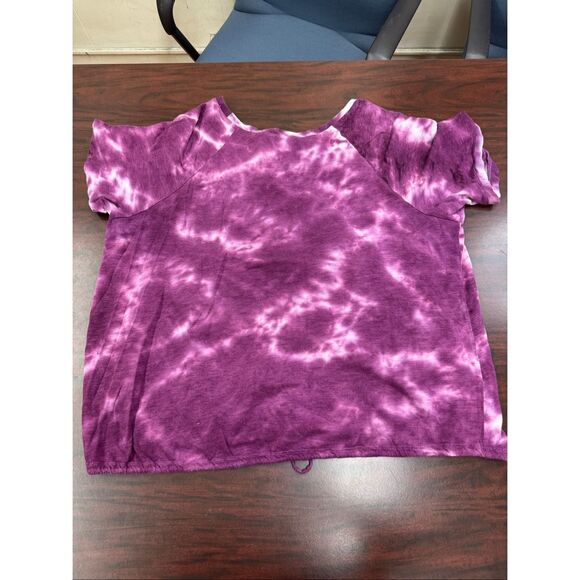 Terra & Sky Tie Dye Blouse with Banded Bottom Size 2X - Picture 3 of 8